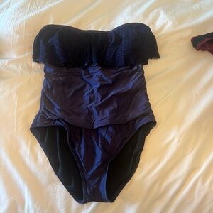 Antonio Melani one piece. Navy with built in padding. Great condition. Medium.